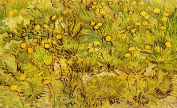 ヴィンセント・ヴァン・ゴッホ Painting - 黄色い花畑 フィンセント・ファン・ゴッホ